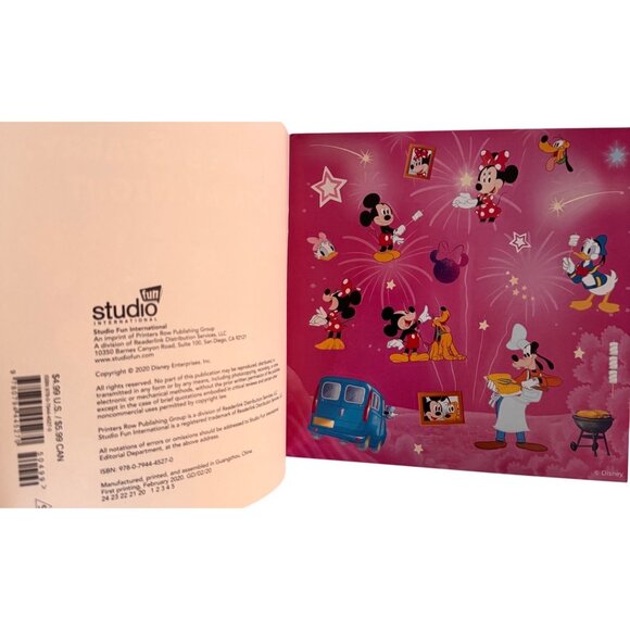 Disney Sticker Storybook Minnie Dalmatian Pluto Aladdin 40+ Stickers Lot of 4 - Picture 13 of 15